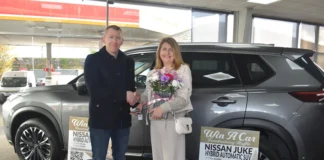 Martha wins the Nissan Juke in church fundraising draw