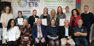 Tipperary FET College celebrates with graduates in Cahir
