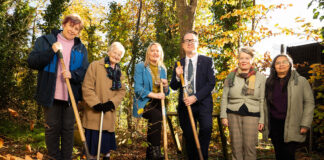 Community orchard project offsets environmental impact of awards event