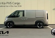 Kia’s first full-electric van, the PV5, is awarded ‘2026 International Van of the Year’