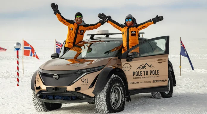 Couple who drove Nissan EV from Magnetic North Pole to South Pole visit Ireland for bucket-list adventure
