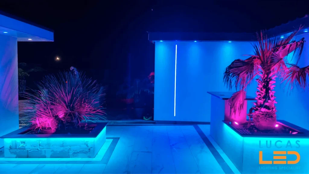 outdoor lighting project made by Lucas LED