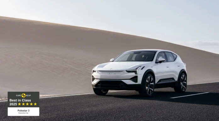 Polestar 3 named safest Executive Car of 2025 by Euro NCAP