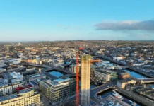 New landmark for Cork city’s skyline as Ireland’s tallest residential building takes shape