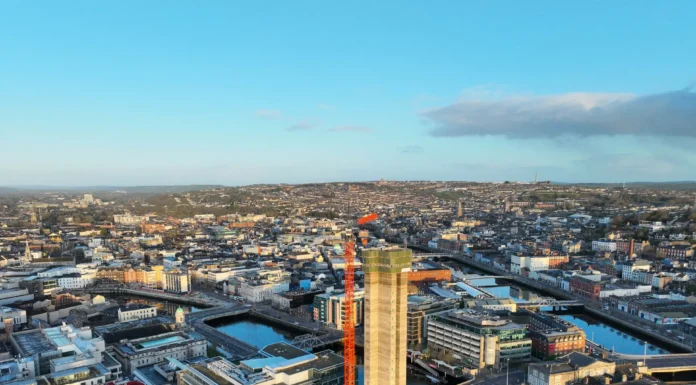 New landmark for Cork city’s skyline as Ireland’s tallest residential building takes shape