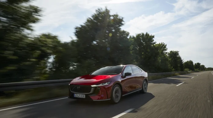 Mazda6e named a Top Three Finalist for World Car Design of the Year 2026