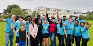 40 nationalities represented across Runners team in blue at Cork City Marathon