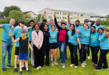 40 nationalities represented across Runners team in blue at Cork City Marathon