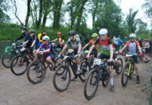Off road action for local and visiting mountain bikers