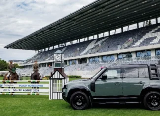 Defender continues its partnership with the 2026 Gallagher Dublin Horse Show
