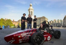 Trinity students build fourth-gen race car