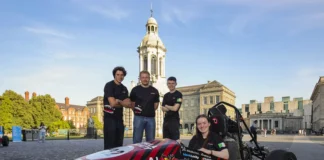 Trinity students build fourth-gen race car