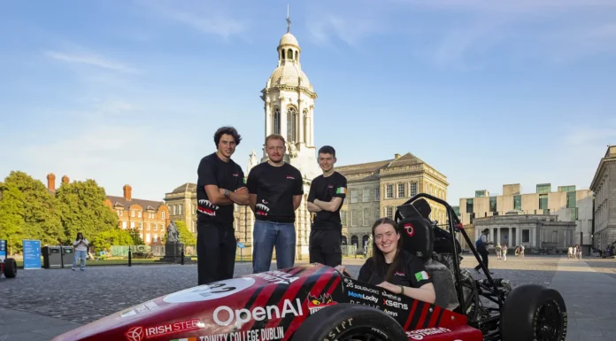 Trinity students build fourth-gen race car