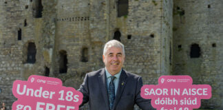 Minister announces free admission for all visitors under 18 to OPW heritage sites for the month of August
