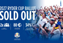 Unprecedented global demand for Ryder Cup tickets with general admission tickets sold out