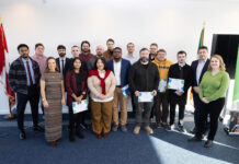 Cork’s first AWS re/Start graduates celebrate at County Hall