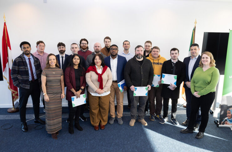 Cork’s first AWS re/Start graduates celebrate at County Hall