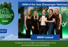 BMW Group Ireland named Sustainable Business Award OEM of the Year