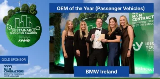BMW Group Ireland named Sustainable Business Award OEM of the Year
