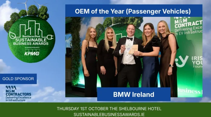 BMW Group Ireland named Sustainable Business Award OEM of the Year